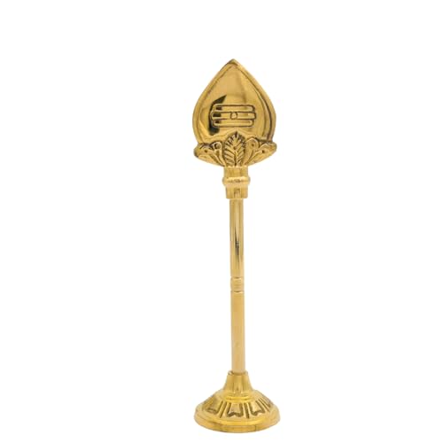 Brass Murugan Vel Stand | Traditional Kartikeya Spear Idol