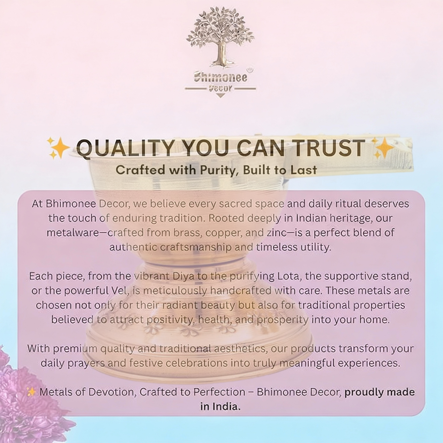 Brass Som Sutra Stand | 20 cm (7.5 Inch), 380 gm Traditional Handcrafted Brass Abhishekam Stand for Shivling & Pooja