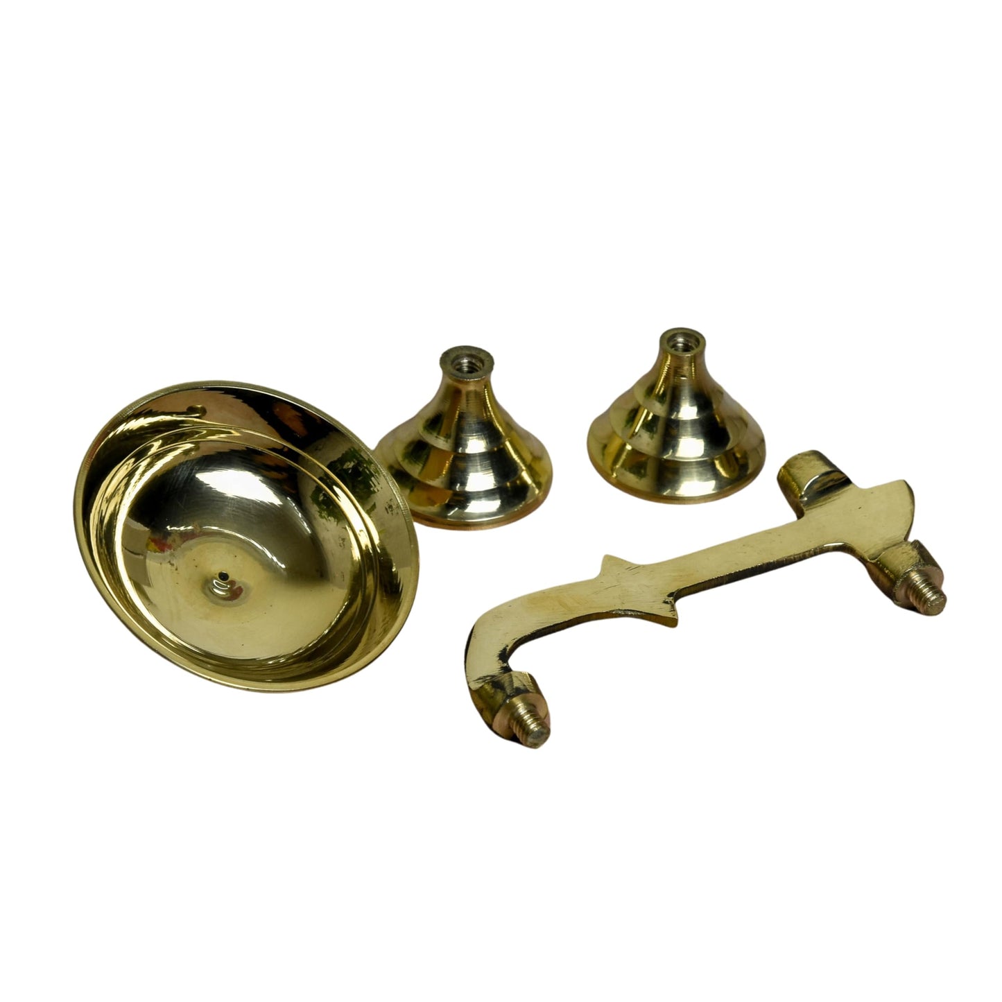 Pure Brass Kapoor Aarti Stand | 3.75 Inches, 165gm