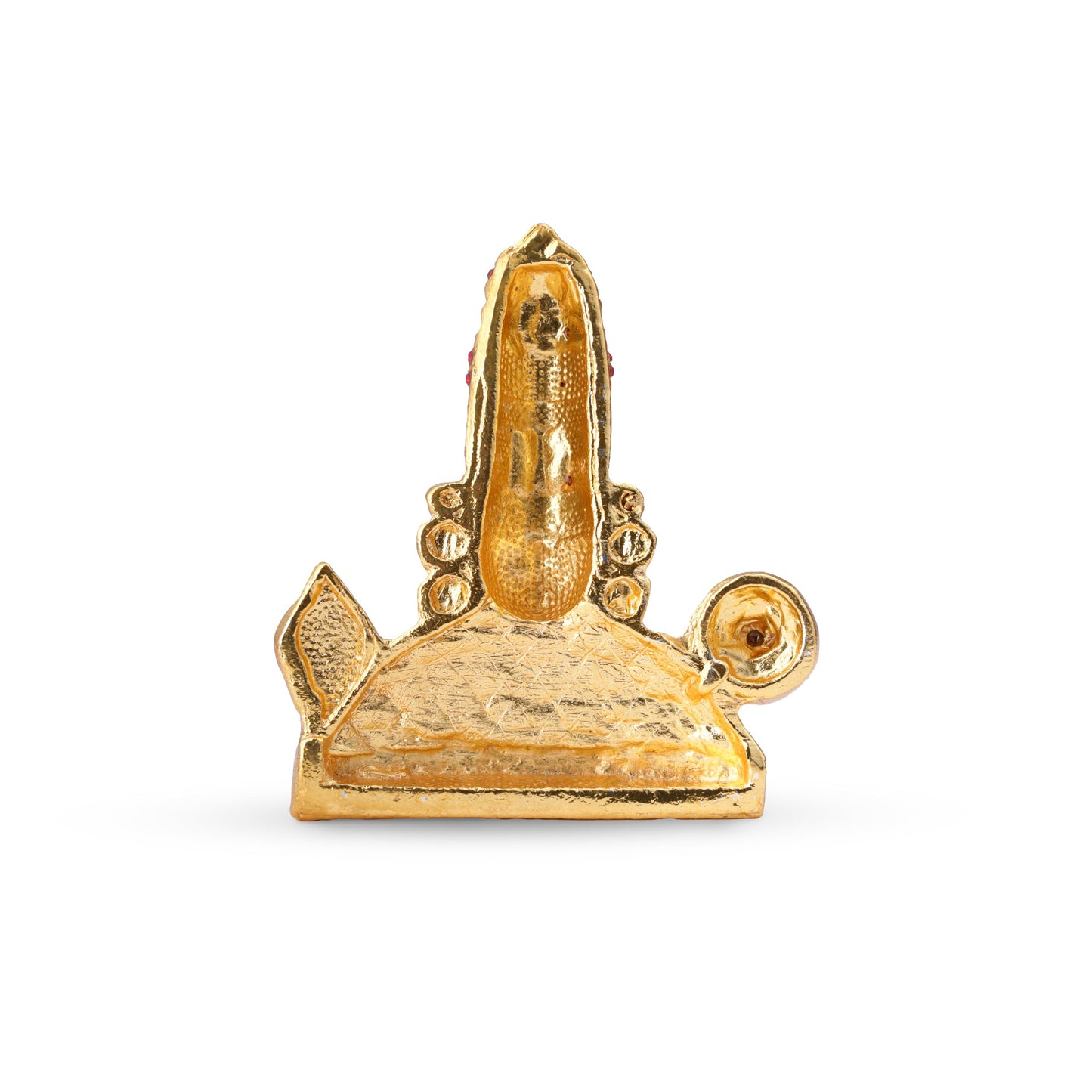 Gold-Plated Tirupati Balaji Stone Idol | 7.5 CM Divine Venkateswara Bhagwan Murthi