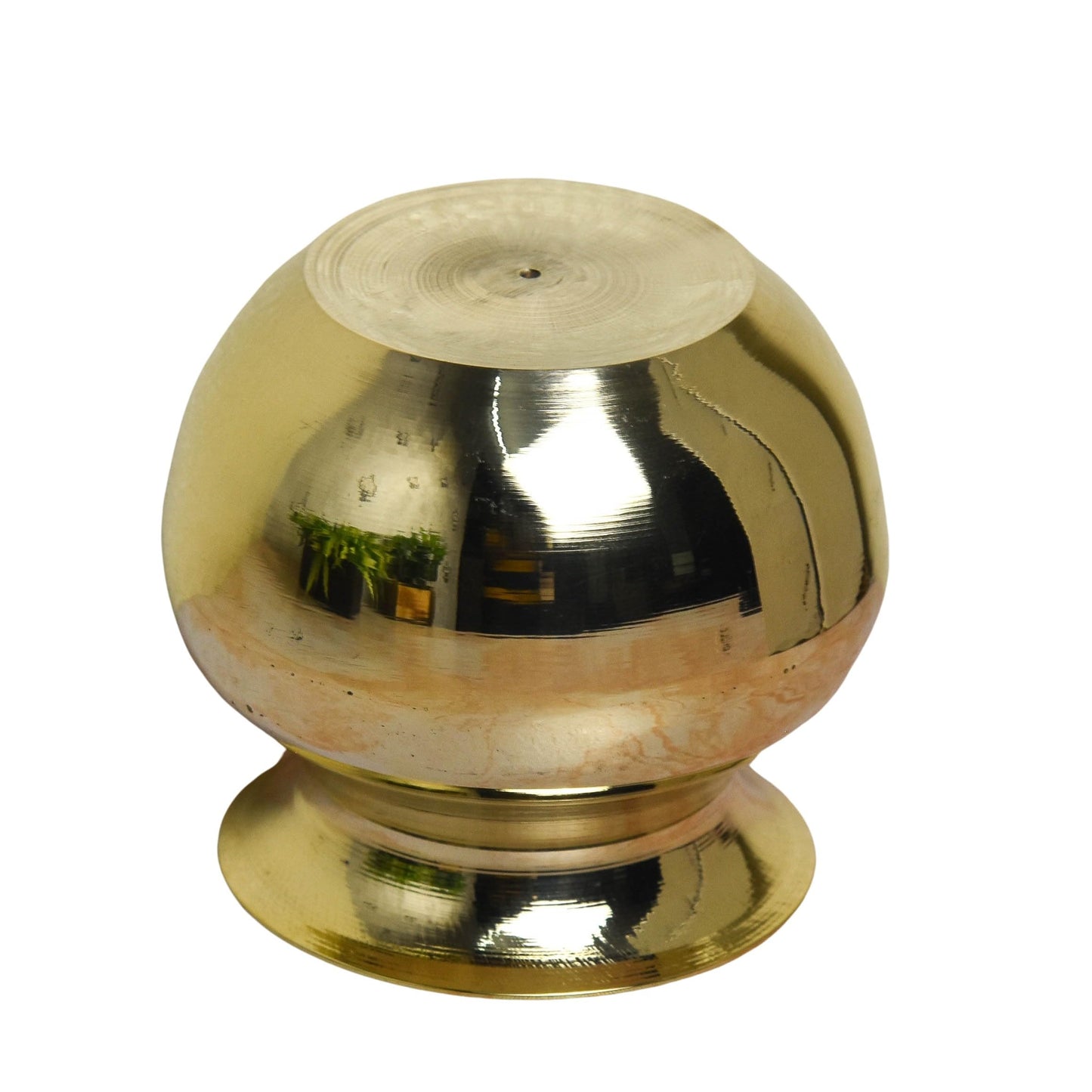 Brass Lota Chambu Kalash, 3-Inch, 160 gm Handcrafted Pooja Vessel