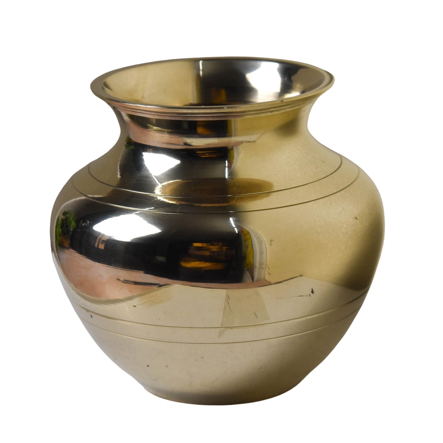Pure Brass Lota | Chambu Kalash | 4 Inches, 450 Grams, Pack of 1 Piece