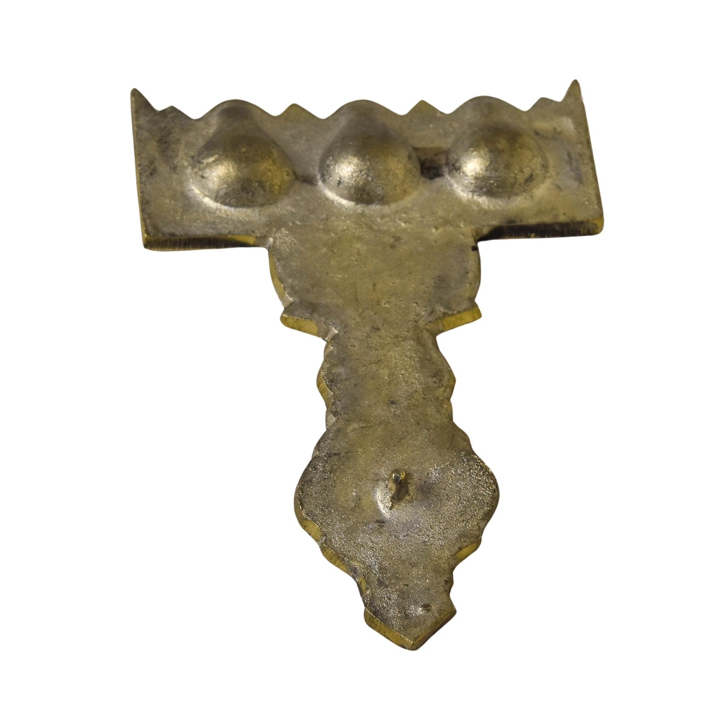 Pure Brass Flat Udupi Three Aarti | 225 Grams, Pack of 1