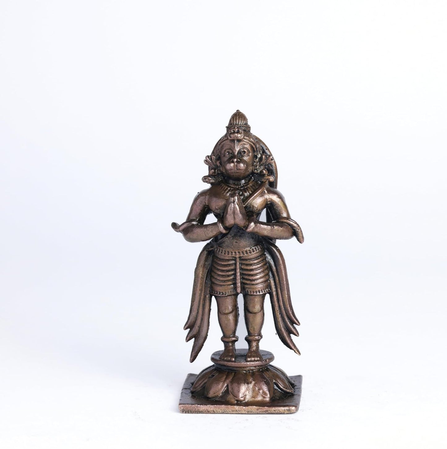 Hanuman Idol | 130 gm,7.5 inches Hanuman New Model | Standing Bajrangbali Murti for Pooja Room