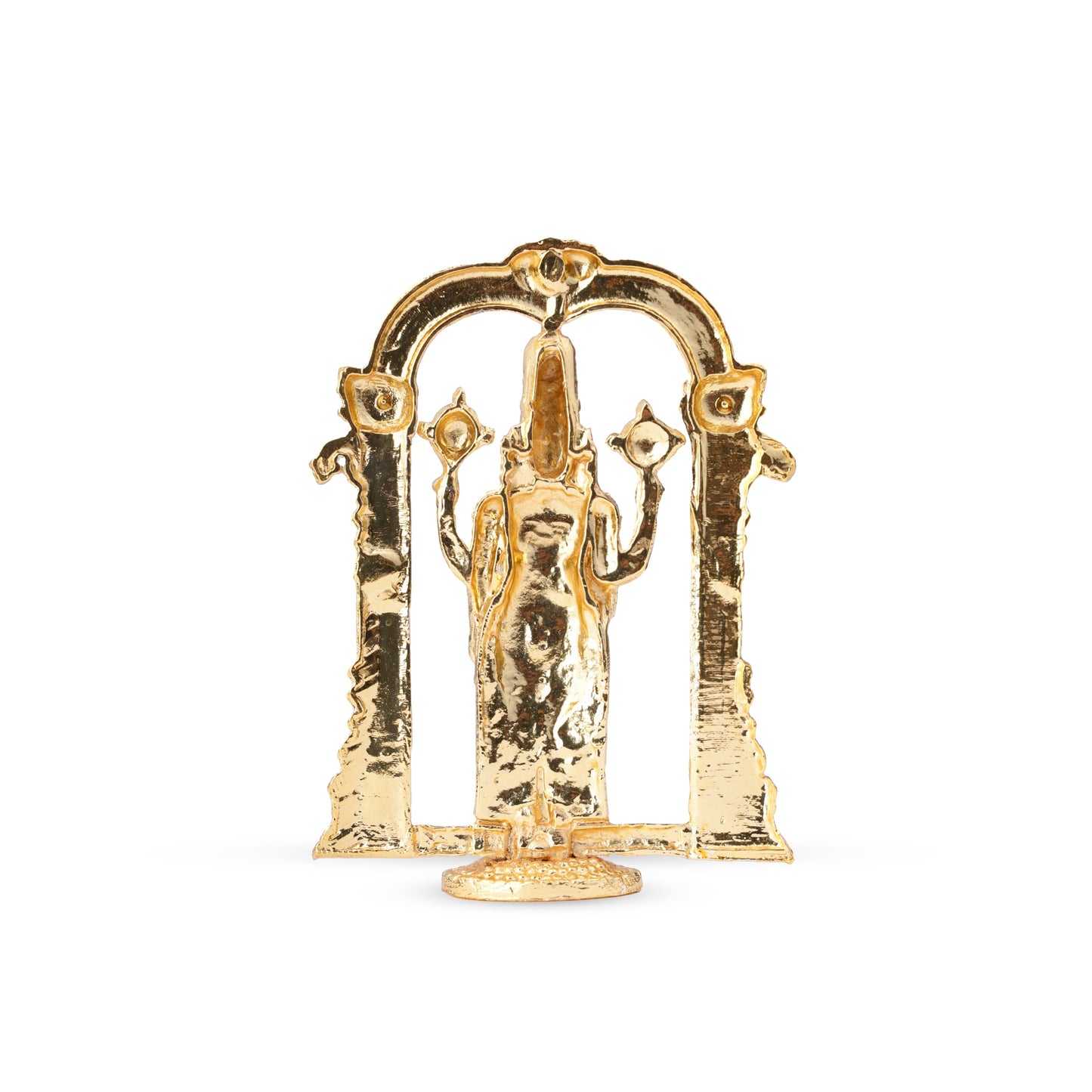 Tirupati Balaji Stone Idol | 4 Inches, Gold