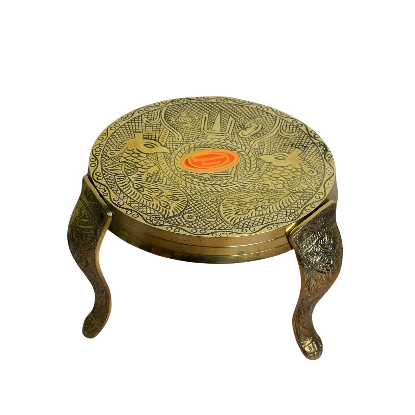 Brass Mukkali Stool | 5 Inches | 700 gm