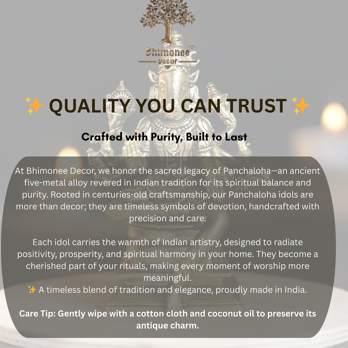 Bhimone Decors | Varahi Amman Panchaloha Idol | Handcrafted Mini Brass Finish | 7 cm Hindu Goddess idol