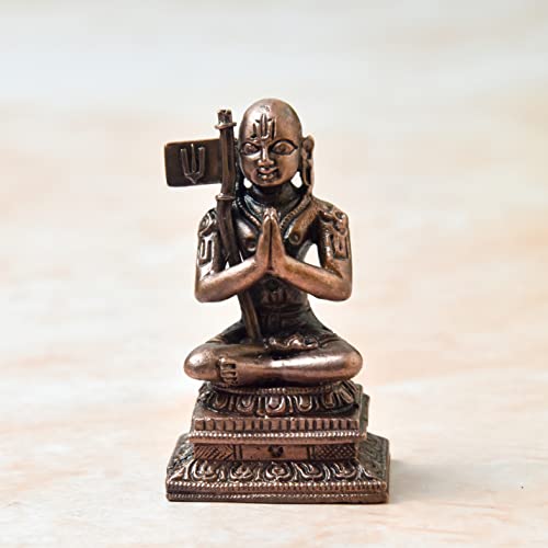 Copper Idols India Handmade Shri Ramanuja Idol