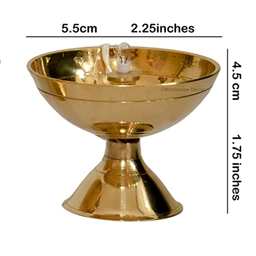Pure Brass Electric Bulb Lights Diya Dimensions