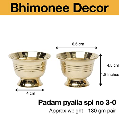 Pure Brass Padam Pyalla Dimensions