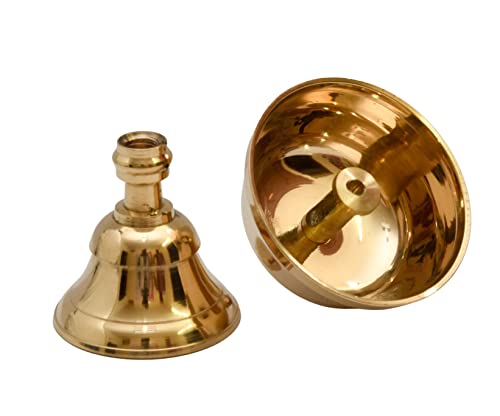 Pure Brass Akhand Jyothi | Pyali Stand Nanda Table Diya, 3.2 inches Big