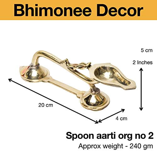Pure Brass Spoon Aarti Size