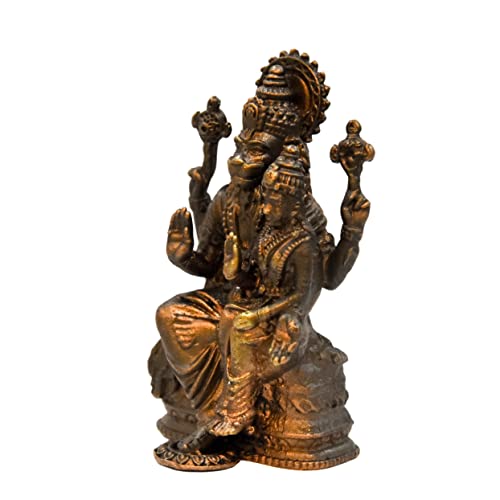 Copper Lakshmi Narasimha Idol