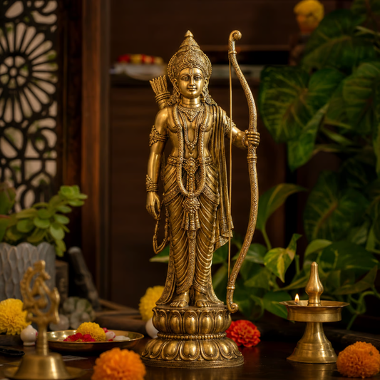 Bhimonee Decor Panchaloha Rama Idol: Sacred Symbol of Dharma, Leadership and Blessings