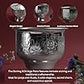 Etching SCN Large Patra | Decorative Metal Pooja Kalash Bowl | Traditional Mandir Ritual Vessel | Festive Home Temple Decor | Silver finish | 4 Inch