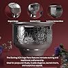 Etching SCN Large Patra | Decorative Metal Pooja Kalash Bowl | Traditional Mandir Ritual Vessel | Festive Home Temple Decor | Silver finish | 4 Inch