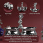 Panchwala Hammered Danam Kumkum Bowl Set of 2| Silver Finish | 4 Inch