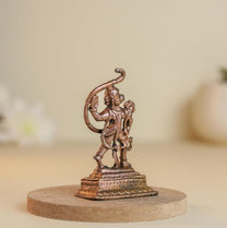 Side Hanuman | 2-Inch 30gm Handmade Copper Idol | Mini Hanuman Murti for Pooja | Home Temple & Car Dashboard Decor
