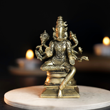 | Varahi Amman Panchaloha Idol | Handcrafted Mini Brass Finish | 7 cm Hindu Goddess idol