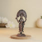 Vasavi 70gm | 3-Inch Handmade Copper Idol | Patina Antique Finish | Vasavi Devi Murti for Pooja Ghar