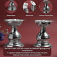 GS Plain 5 Batti Diya Set | Metal Panchmukhi Oil Lamp | Traditional Pooja Deepak  | Silver Finish