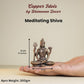 Meditating Shiva | 8 cm | 300gm Handmade Copper Idol | Antique Patina Finish | Lord Shiva Murti Statue