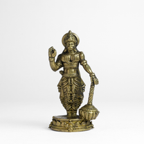 Body Builder Hanuman Panchloha Idol | Size 8 cm | Approx 150 Gram | Handmade Hindu Religious Statue for Home Temple and Pooja