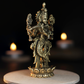 Flower Bottom Krishna Panchloha Idol | Size 10 × 3 cm | Approx 170 gm | Handcrafted Lord Krishna Statue for Home Temple and Pooja