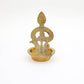 Brass Murugan Vel Pooja Diya | Handcrafted Golden Finish