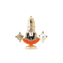 Divine Gold-Plated Tirupati Balaji Stone Idol | 2.5 Inches