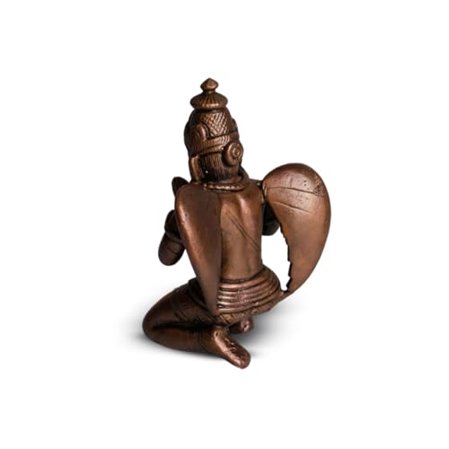 Leg Down Garuda Idol in Pure Copper, 330gm