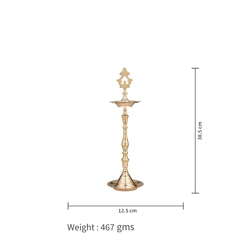 Padi Deepa – Brass Pooja Oil Lamp | Height - 38.5 cm
