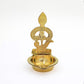 Brass Murugan Vel Pooja Diya | Handcrafted Golden Finish