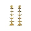Pure Brass Step Electric Gold Bulb Lights Diya for Pooja | Diwali Festival Decoration