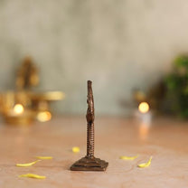 Copper Idol  Lord Murugan Vel Idol | Antique Brass Finish