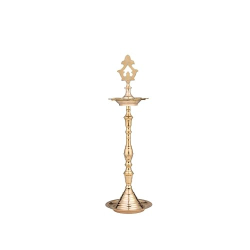 Padi Deepa – Brass Pooja Oil Lamp | Height - 41cm