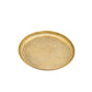 Designer Brass Puja Thali | Premium Gold Polish Pooja Thali with Floral Engraving