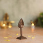 Lord Murugan Vel Idol | Antique Brass Finish Sacred Spear Murti on Stand