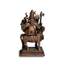 Shiva Parvati on Nandi Idol in Pure Copper, 460gm