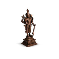 South Vishnu Idol 275gm, Pure Copper