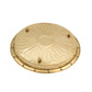 Brass Puja Thali | Traditional Gold Polish Thali for Aarti, Mandir, and Rituals