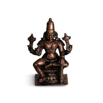 Sitting Vishnu Idol 280gm, Pure Copper