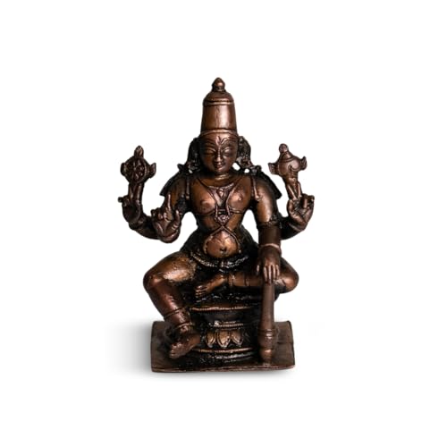 Sitting Vishnu Idol 280gm, Pure Copper