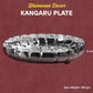Etching Halwa Plate for Pooja & Serving | Silver Finish Decorative Sweet Prasad Plate | Traditional Temple Home Mandir Festive Use | Size 22.6 cm Diameter