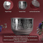 Etching SCN Metal Pooja | Traditional Mandir Ritual Vessel with Religious Embossed Design  | Silver Finish | 3 Inch