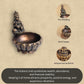 Kuber Urli 160gm | 2.7-Inch Handmade Copper Idol | Patina Antique Finish | Kuber Urli for Pooja Ghar