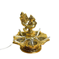 Peacock Diya | LED Bulb Light Electric Deepak | 5 Inches | 150g