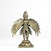 Standing Garuda Panchloha Idol | Size 8 × 3.5 × 3 cm | Approx 170 gm | Handcrafted Traditional Hindu Religious Statue