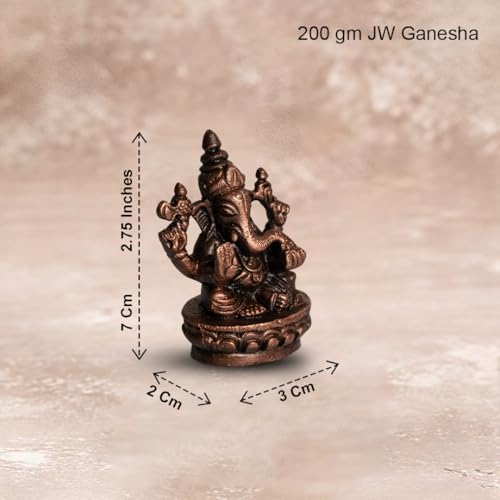 Ganesh Idol 200gm, Pure Copper