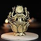 Gayatri Devi Panchloha Idol | 3 Inches Height | 320 Gram Handmade Traditional Hindu Religious Statue